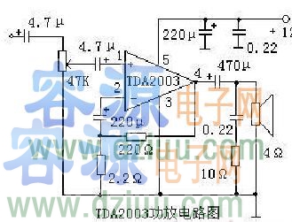 TDA2003<a href=http://www.jssjbk.com/gongfangdianlu/ target=_blank class=infotextkey>·D</a>